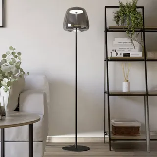 Eglo CONNECT EGLO Stehlampe Alfero Z Glas Silber Chrom