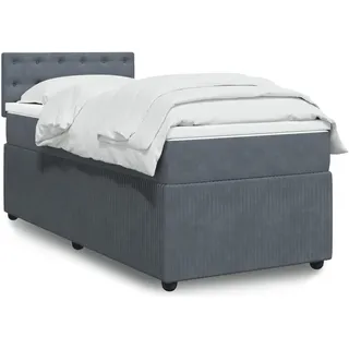 vidaXL Boxspringbett 90 x 190 cm Blau