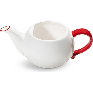 Gmundner Keramik, Teekanne, Rubinroter Rand, Unterteil Teekanne 0,5L (0.50 l)