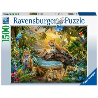 Ravensburger 17435 - Leopardenfamilie im Dschungel, Puzzle, 1500 Teile