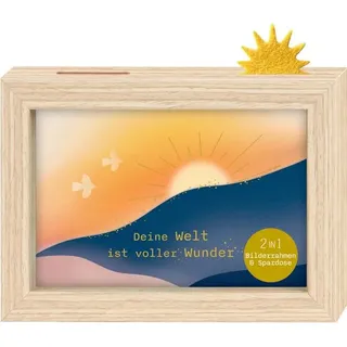 Bilderrahmen-Spardose – Deine Welt ist voller Wunder