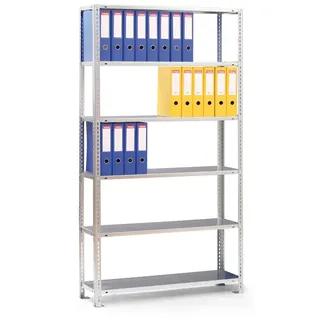 Ordnerregal COMPACT, 2200 x 1000 x 300 mm, verzinkt, Grund