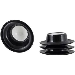 Gimex Solid Line Eierbecherset, 4er Set, schwarz