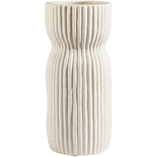 Vase, Creme, Keramik, 24 cm, Dekoration, Vasen, Keramikvasen