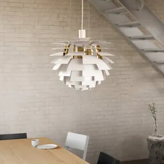 Louis Poulsen PH Artichoke 1-flg. Ø 48 cm rund/Aluminium/weiß/khaki
