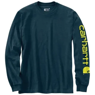 CARHARTT Bekleidung Long Sleeve in dunkelblau/grün | Gr.: M