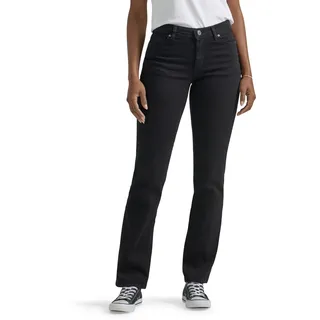 Lee Damen Petite geradem Bein, entspannte Passform Jeans, Black Onyx, 36 Kurz - 36 Kurz