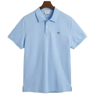 GANT Reg Shield Kurzarm-poloshirt Capri Blue S