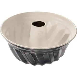 Dr. Oetker Gugelhupfform Ø 22 cm BACK-TREND, Backform für Gugelhupf, runde Bundform aus Stahl mit keramisch verstärkter Antihaft-Beschichtung (F... - Grau
