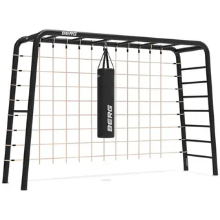 Berg Toys BERG PlayBase Large TL Black inkl. Kletternetz und Hängematte