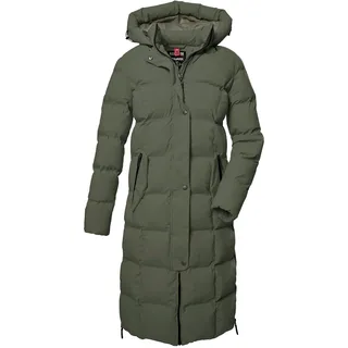 G.I.G.A. DX by killtec Damen Steppmantel/Funktionsmantel mit Kapuze GW 2 WMN QLTD CT, 40, grün oliv,