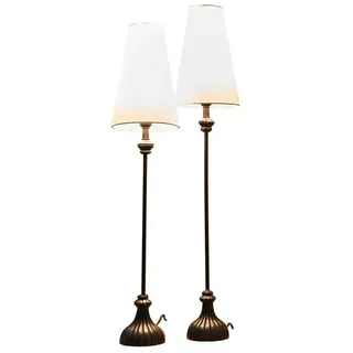 Mirabeau Tischleuchte Tischlampe 2er Set Ambrosse schwarz/creme schwarz
