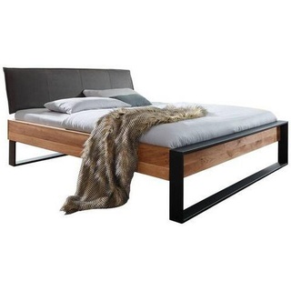 Livetastic Bett, Erle, Holz, Wildeiche, massiv, 180x200 cm, gepolstertes Kopfteil, Schlafzimmer, Betten, Doppelbetten