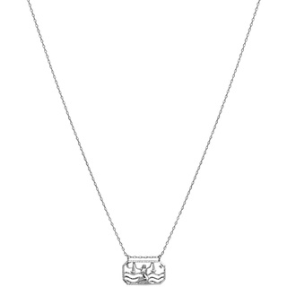 Zodiac Libra Necklace - Waage (Sep 23 - Oct 22) - Silber Sterling 925 / 450 - 45 cm - Maanesten