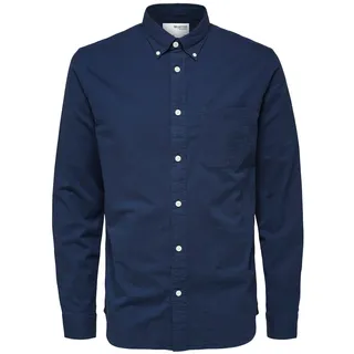 Selected HOMME Langarmhemd - Moonlit Ocean - XL