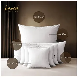 Lavea Bettwäsche Jasmin, Bettbezug oder Kissenbezug, Bettwaren, Bettbezüge, 100% Baumwolle, 1 teilig, pflegeleicht, mit Reißverschluss, langlebige Qualität weiß