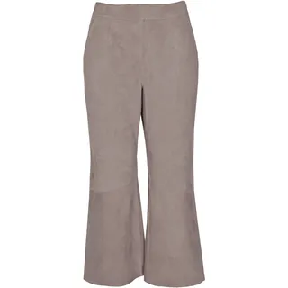 Lederhose MAZE "42021164", Damen, Gr. L, US-Größen, lila (mauve), Oberstoff 100% Ziegenvelour/ Innenfutter: 100% Baumwolle, Hosen