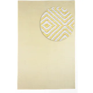 Outdoorteppich MORGENLAND "Läufer In- & Outdoor - Alef türkis" Teppiche Gr. B/L: 140 cm x 200 cm, 6 mm, 2,8 m2, 1 St., gelb Esszimmerteppiche In und Outdoor geeignet