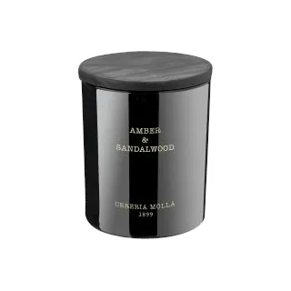 Cereria Molla Amber & Sandelwood Vegane Wachskerze Glas - 0.23 kg