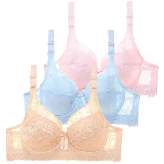 BH Damen BHS 13Er Pack Mit Bügel Fraun Spitzen BH Set Mit Verstellbarem - Push Up BH Sexy BH Mädchen Atmungsaktiver Weich BHS Bequemer Unterwäsche Bra Für Alltag, Sport