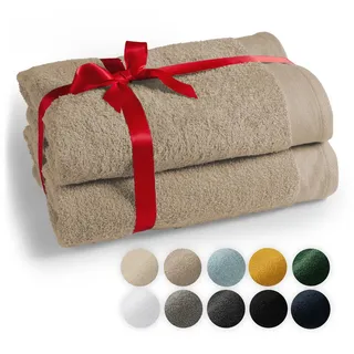Blumtal Saunatuch 80 x 200 cm taupe