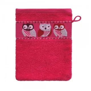 Dyckhoff Eule Modern Waschhandschuh 16 x 21 cm pink