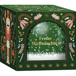 Groh Weihnachtswunderland, Schneekugel groß zum Selbstgestalten: Frohe Weihnachten / Nussknacker