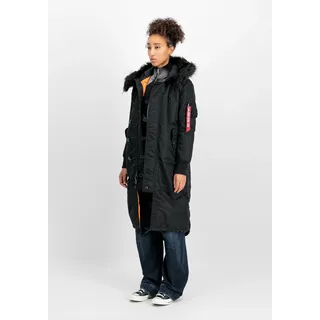Alpha Industries Long Fishtail Wmn Winterjacke für Damen, Black - M