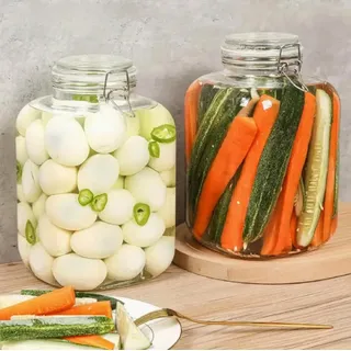 MIKONI Einmachgläser groß Glasbehälter Bügelverschluss Einmachglas VORRATSGLAS Vorratsdose S8 (1500 ml)