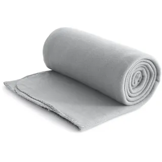 Wometo Eco Fleecedecke 130 x 160 cm Grau/Silber