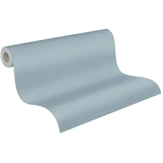 A.S. Création Vliestapete mit Textilstruktur 10 m x 0,32 m 306887 Blau/Silber