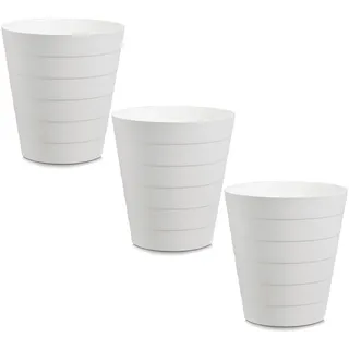 Papierkorb Mülleimer 3er Set für Büro Bad Jugendzimmer & Kinderzimmer 13,5 Li...