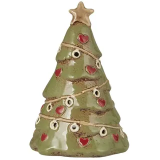ib laursen Tannenbaum Teelichthalter Grün 15 cm