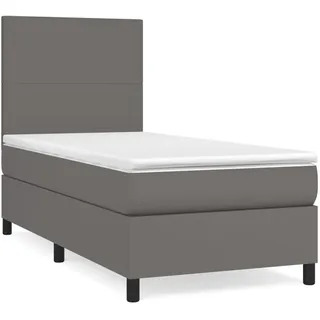 vidaXL Boxspringbett 120 x 190 cm Grau