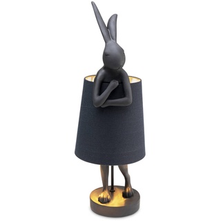 KARE DESIGN Tischleuchte Animal Rabbit Kunststoff Schwarz 68 cm
