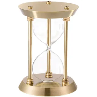 Leere Sanduhr befüllbar, Groß Antik DIY Sanduhr Set, Metall Messing Rahmen, Einheit Zeremonie Kit für Hochzeit Zuhause Schreibtisch Büro Dekorativ