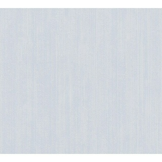 AS Creation Attractive Vliestapete  (Helles Pastellblau, Uni, 10,05 x 0,53 m)
