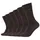 Socken 6 Paare Braun 35-38