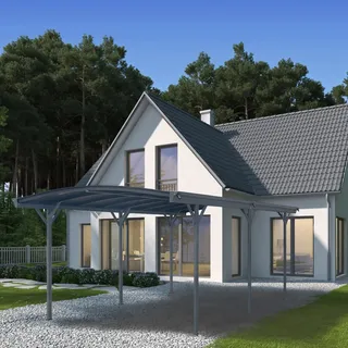 Home Deluxe Design Carport Falo 5,05 x 3,00 m Anthrazit inkl. Montagematerial
