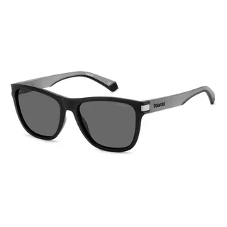 POLAROID Brille PLD 2138/S Größe 56-17 mm Matte Schwarz Grau polarisiert - 56-17