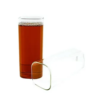 Mulex Glas Quadratische Glas Borosilikatglas, 400 ml