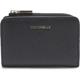 Coccinelle Metallic Soft Portemonnaie Damen schwarz