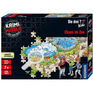 KOSMOS Verlag Puzzle KOSMOS 697990 Krimi Puzzle Die drei ??? Kids Chaos im Zoo, 150 Puzzleteile