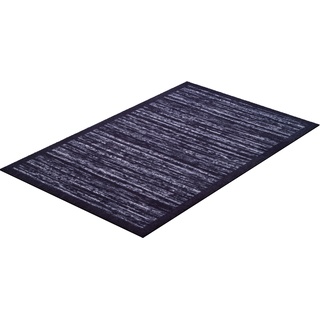 Teppich GRUND "Hamada" Teppiche Gr. B/L: 75 cm x 120 cm, 8 mm, 1 St., grau (grau, schwarz) Esszimmerteppiche Teppiche In- und Outdoor geeignet, Teppich mit Bordüre