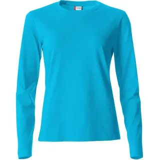 Clique Basic Langarmshirt Türkis M