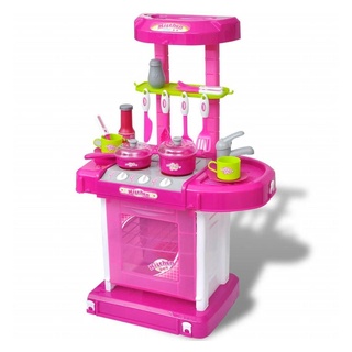 DOTMALL Spielküche Spielzeugküche mit Licht und Soundeffekten rosa