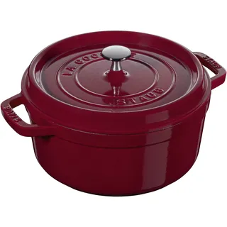 STAUB Dutch Oven 26cm Rot Gusseisen 4.75 Liter Emailliert Spülmaschinenfest 3312001