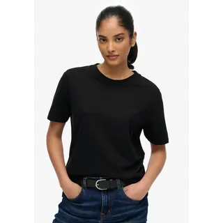 Superdry ESSENTIAL LOGO EMB TEE schwarz XXS