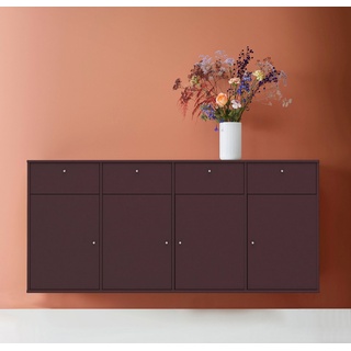 Hammel Furniture Sideboard »Mistral«, mit vier Türen und vier Schubladen, Wandmontage/stehend, Breite: 177cm rot