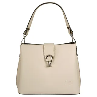 Cluty Umhängetasche Leder Beige